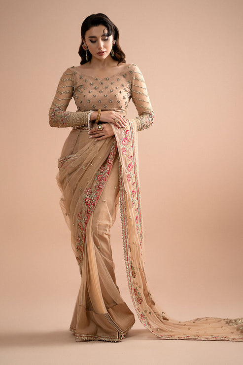 Imrozia Premium | Lumiere Luxury Sarees | 05 Celeste - by - Libasekhas UK - Registered Vendor of : Imrozia Premium - 100% Original Designer Dresss