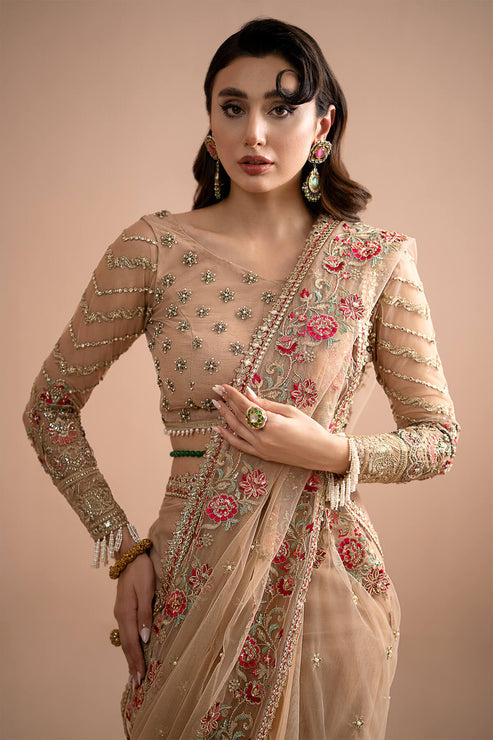 Imrozia Premium | Lumiere Luxury Sarees | 05 Celeste - by - Libasekhas UK - Registered Vendor of : Imrozia Premium - 100% Original Designer Dresss