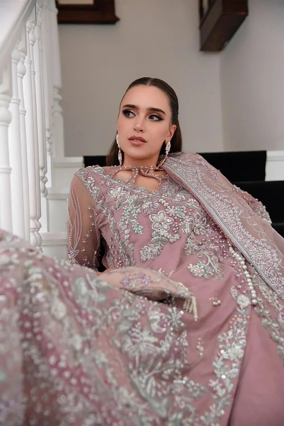 AJR Couture | Alif Luxury Wedding Formals 23 | Violet - by - Libasekhas UK - Registered Vendor of : AJR Couture - 100% Original Designer Dresss
