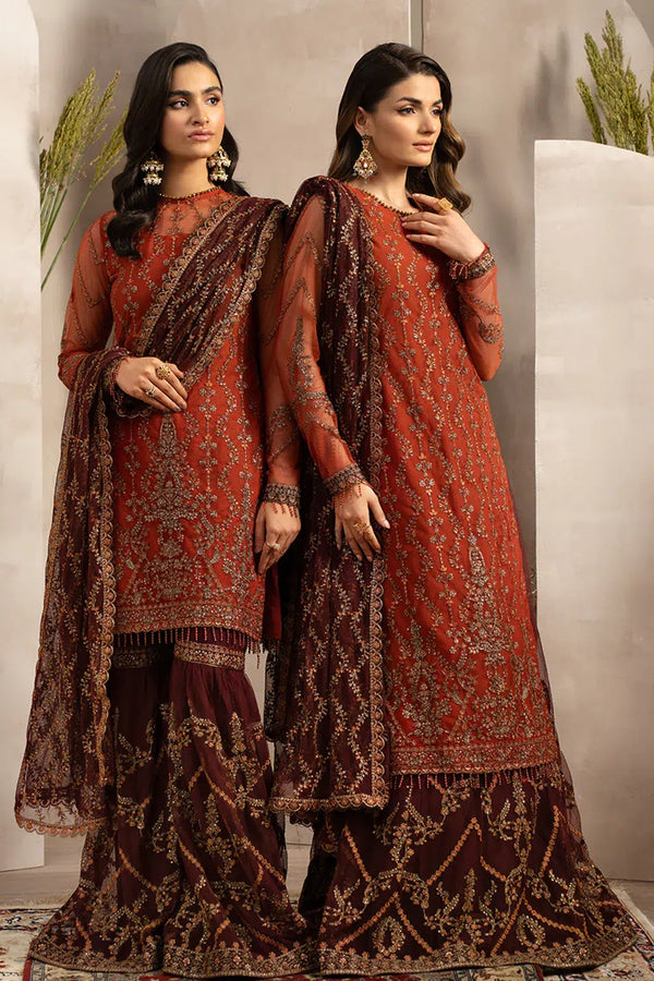 Zarif | Naqsh Festive Formals 23 | ZRN 02 AMARAH - by - Libasekhas UK - Registered Vendor of : Zarif - 100% Original Designer Dresss