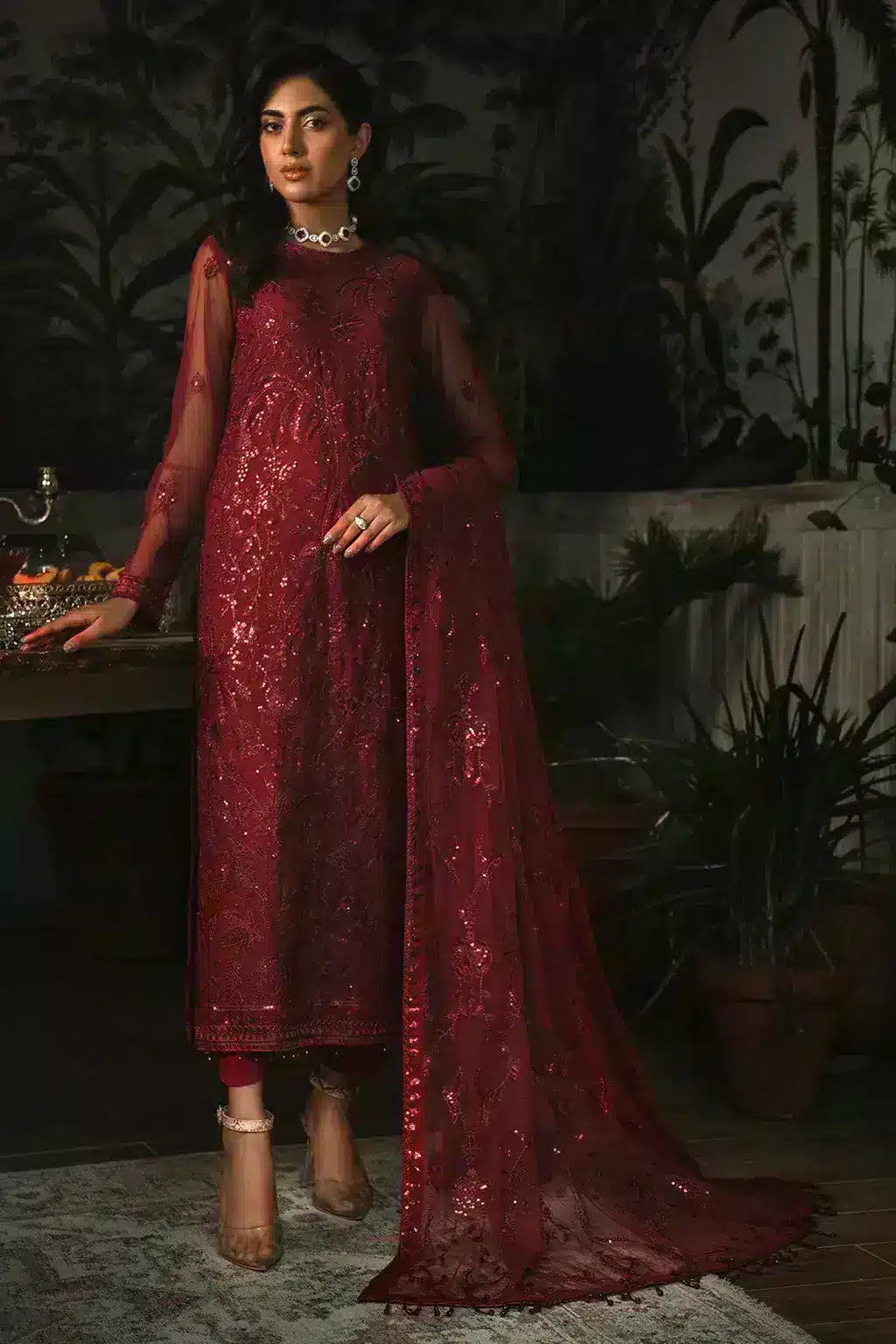 Zarif | LA ROSELLA Formals | ZLR 01 MARLENE - by - Libasekhas UK - Registered Vendor of : Zarif - 100% Original Designer Dresss