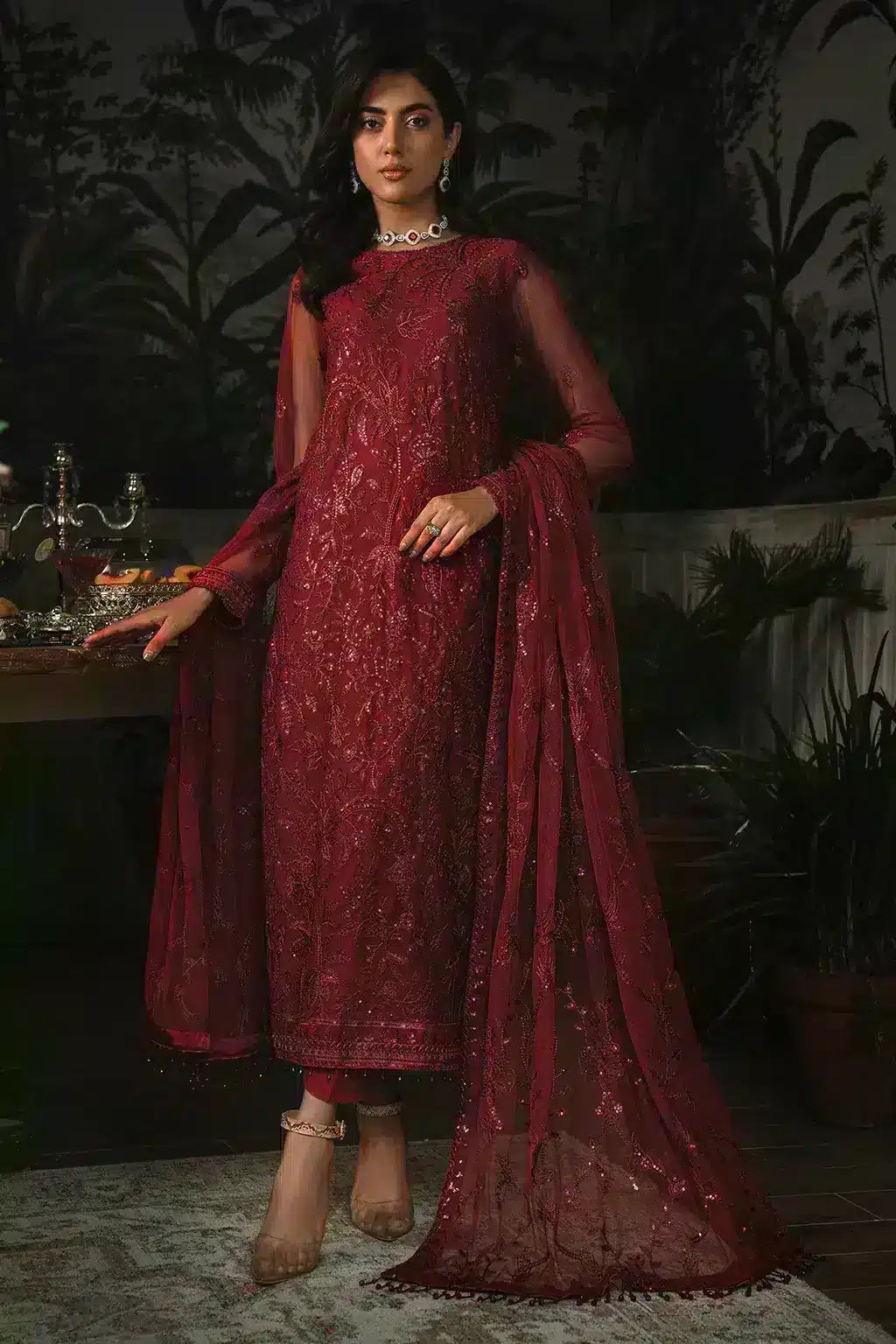 Zarif | LA ROSELLA Formals | ZLR 01 MARLENE - by - Libasekhas UK - Registered Vendor of : Zarif - 100% Original Designer Dresss