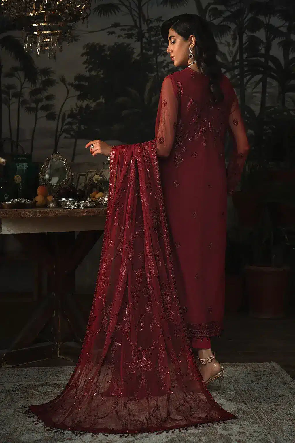 Zarif | LA ROSELLA Formals | ZLR 01 MARLENE - by - Libasekhas UK - Registered Vendor of : Zarif - 100% Original Designer Dresss