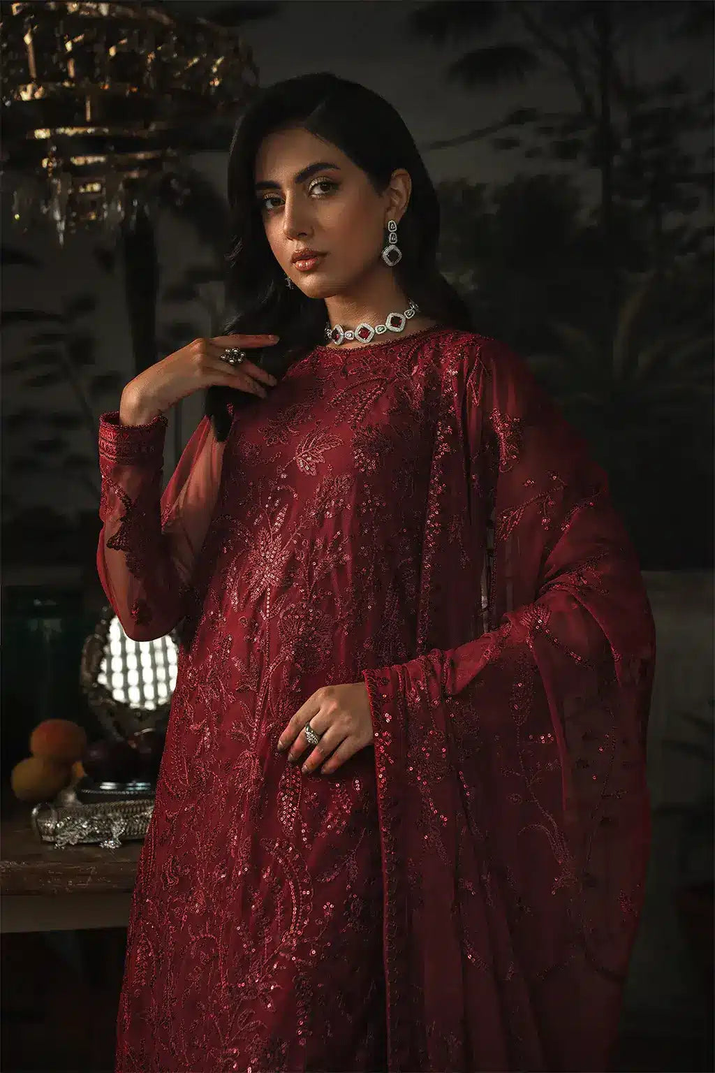 Zarif | LA ROSELLA Formals | ZLR 01 MARLENE - by - Libasekhas UK - Registered Vendor of : Zarif - 100% Original Designer Dresss