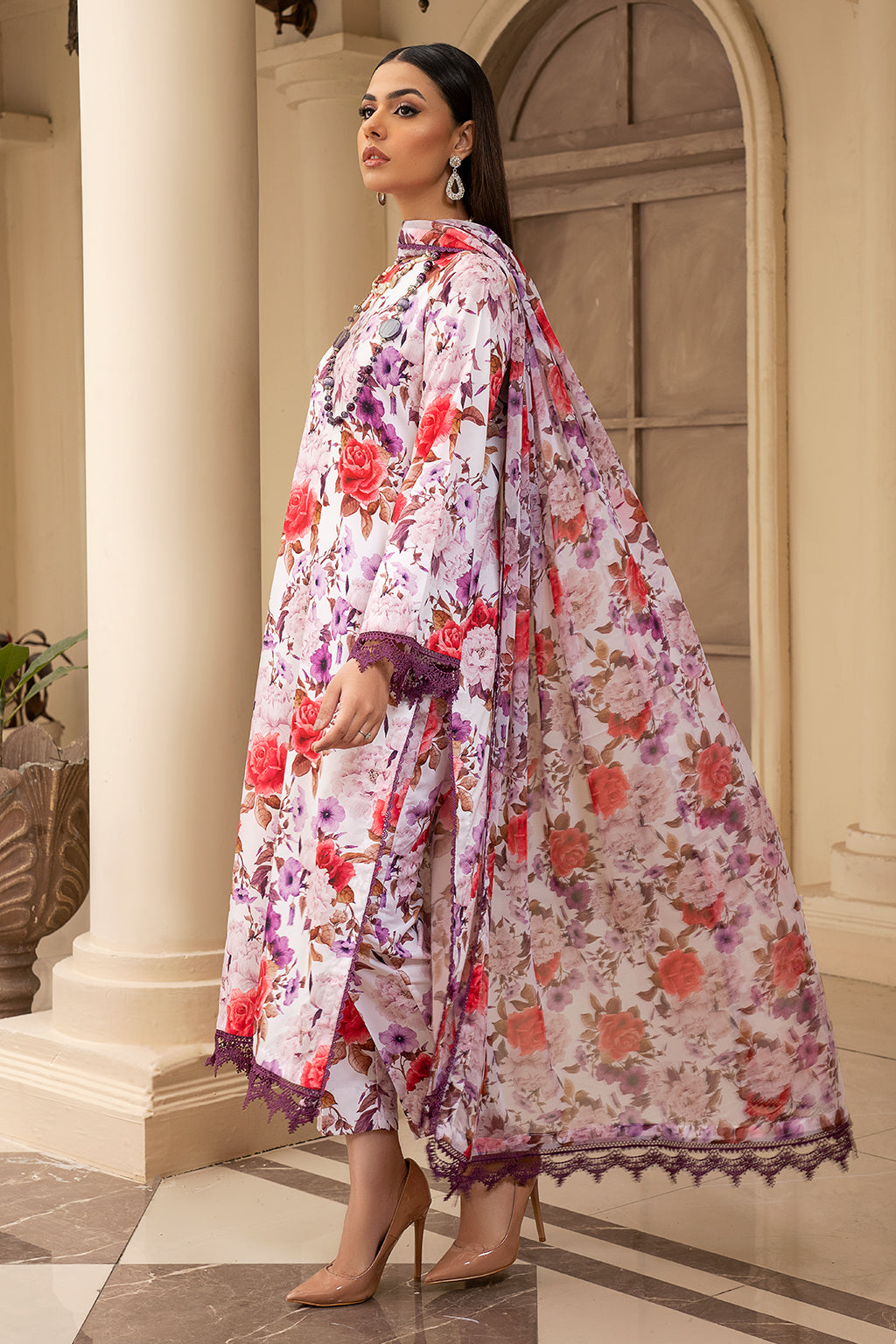 Zarif | Prints 24 | ZPR 03 CELINA - by - Libasekhas UK - Registered Vendor of : Zarif - 100% Original Designer Dresss