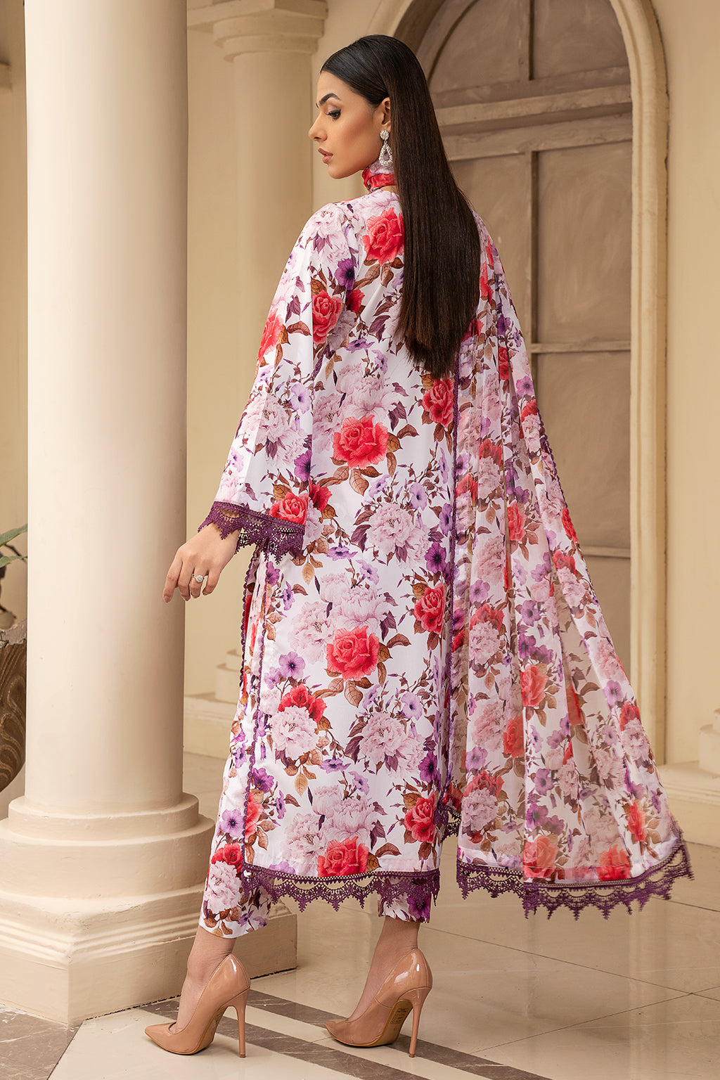Zarif | Prints 24 | ZPR 03 CELINA - by - Libasekhas UK - Registered Vendor of : Zarif - 100% Original Designer Dresss