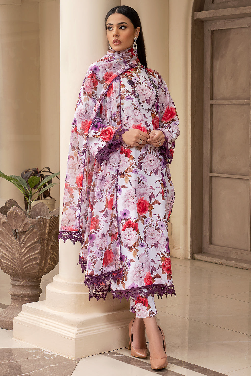 Zarif | Prints 24 | ZPR 03 CELINA - by - Libasekhas UK - Registered Vendor of : Zarif - 100% Original Designer Dresss