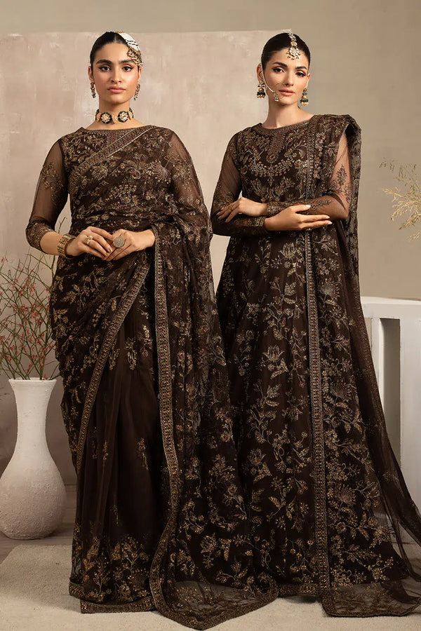 Zarif | Naqsh Festive Formals 23 | ZRN 01 SIYAH - by - Libasekhas UK - Registered Vendor of : Zarif - 100% Original Designer Dresss