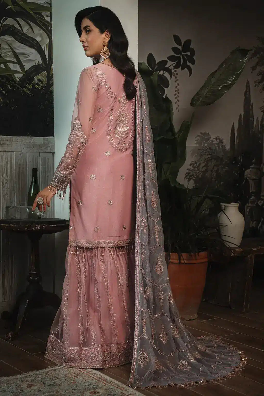 Zarif | LA ROSELLA Formals | ZLR 03 BLOOM - by - Libasekhas UK - Registered Vendor of : Zarif - 100% Original Designer Dresss