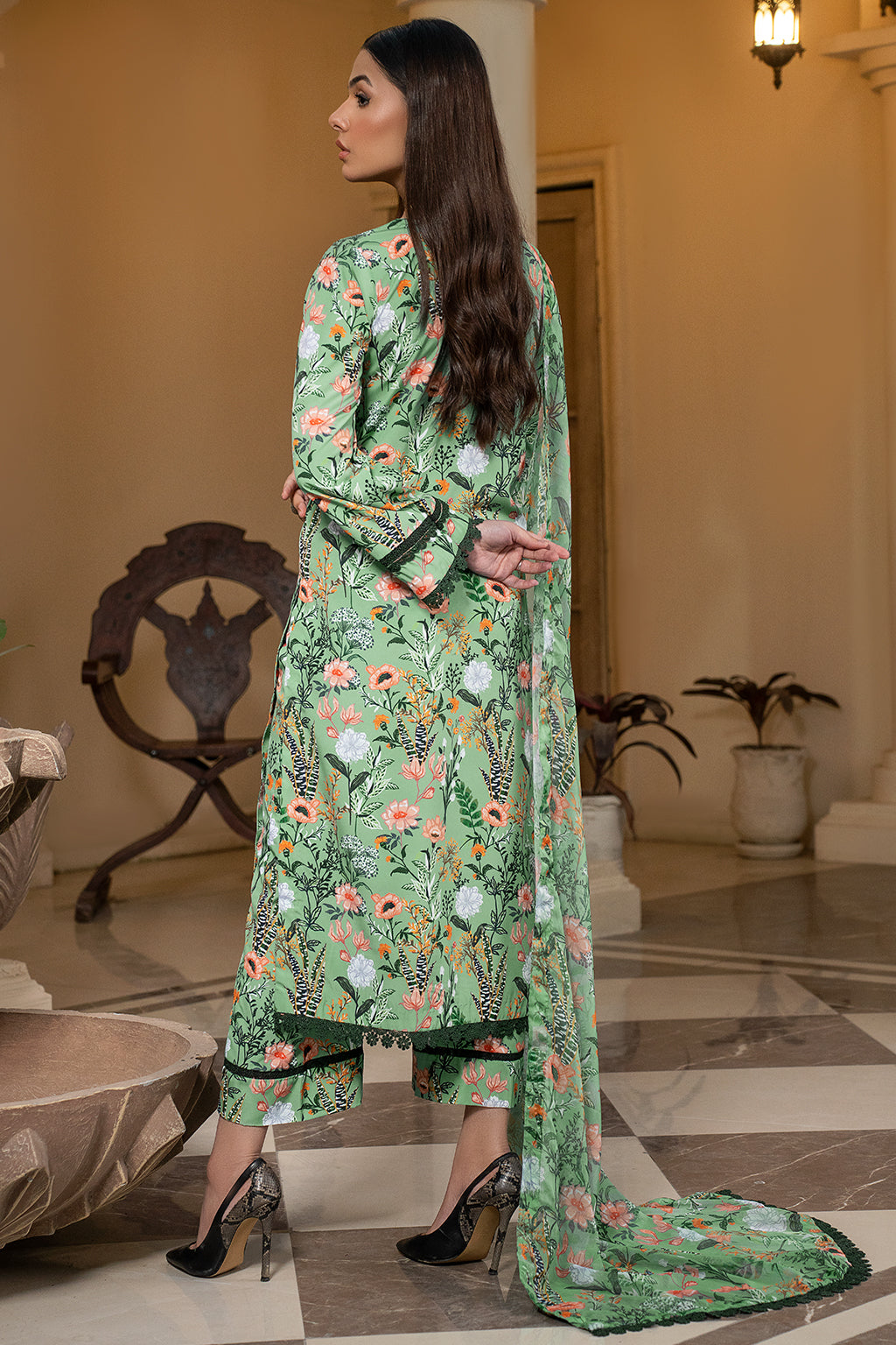 Zarif | Prints 24 | ZPR 04 DELILAH - by - Libasekhas UK - Registered Vendor of : Zarif - 100% Original Designer Dresss