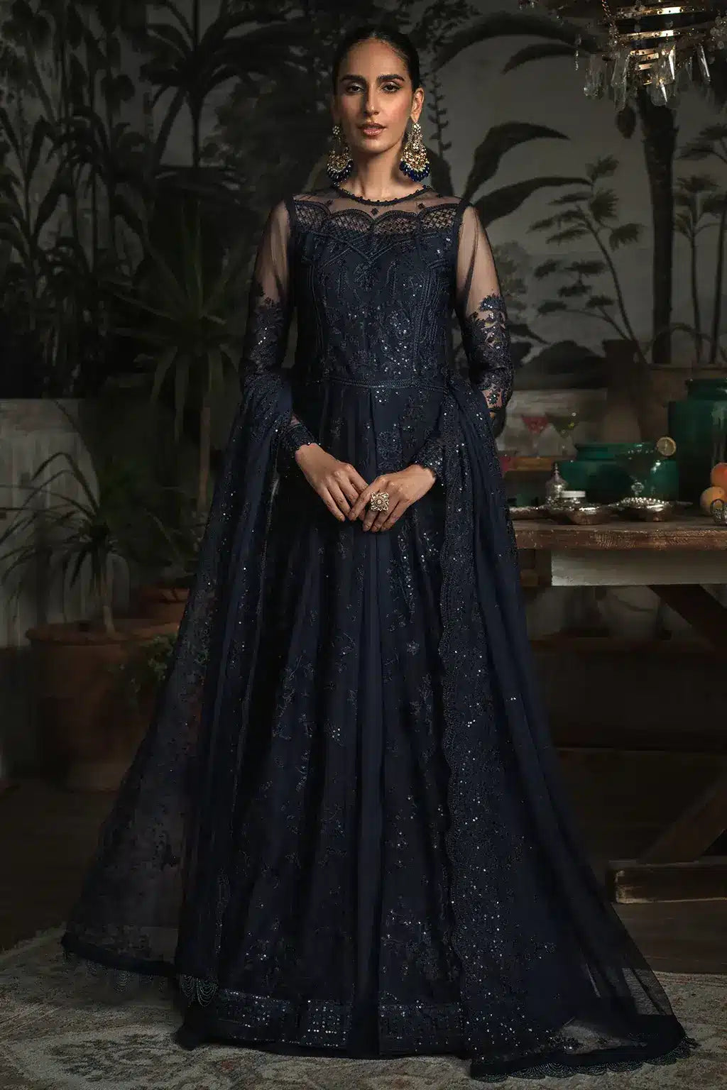 Zarif | LA ROSELLA Formals | ZLR 08 STARRY - by - Libasekhas UK - Registered Vendor of : Zarif - 100% Original Designer Dresss