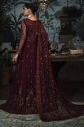 Zarif | LA ROSELLA Formals | ZLR 06 CARMINE - by - Libasekhas UK - Registered Vendor of : Zarif - 100% Original Designer Dresss