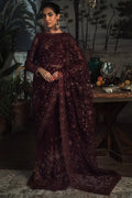 Zarif | LA ROSELLA Formals | ZLR 06 CARMINE - by - Libasekhas UK - Registered Vendor of : Zarif - 100% Original Designer Dresss
