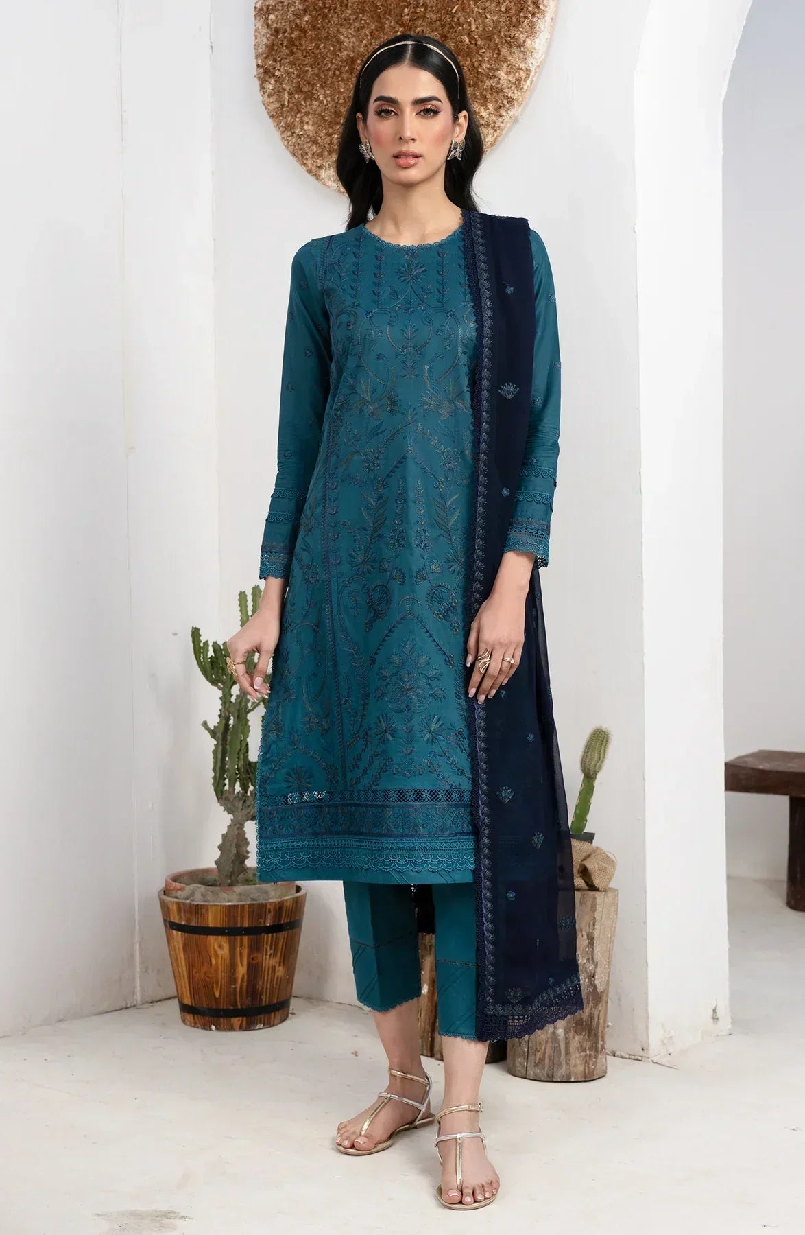 Zarif | Eid Lawn 24| ZL 07 MARINA - by - Libasekhas UK - Registered Vendor of : Zarif - 100% Original Designer Dresss