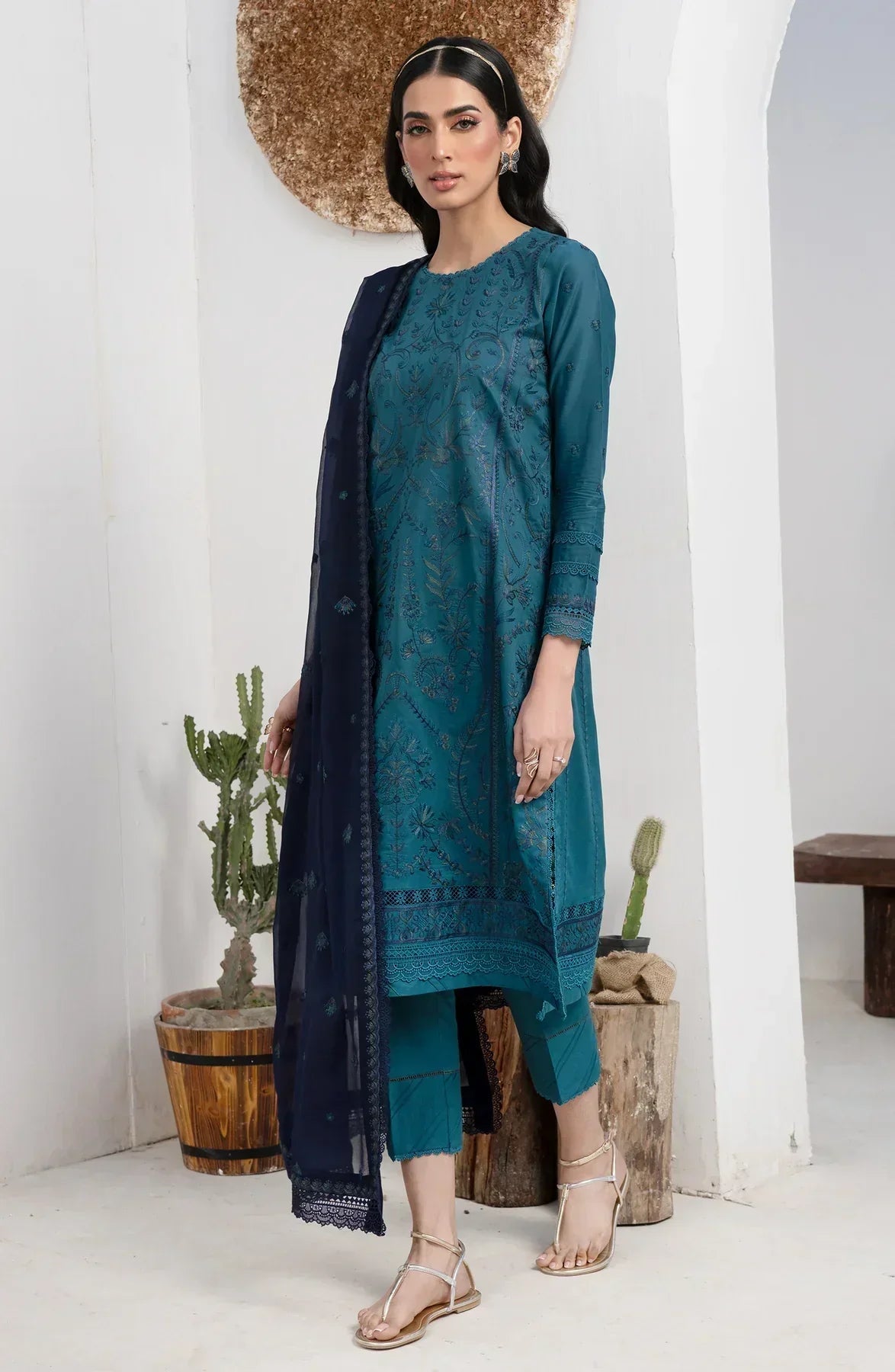 Zarif | Eid Lawn 24| ZL 07 MARINA - by - Libasekhas UK - Registered Vendor of : Zarif - 100% Original Designer Dresss