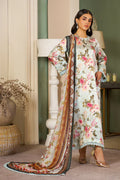 Zarif | Prints 24 | ZSP 02 AQUA - by - Libasekhas UK - Registered Vendor of : Zarif - 100% Original Designer Dresss