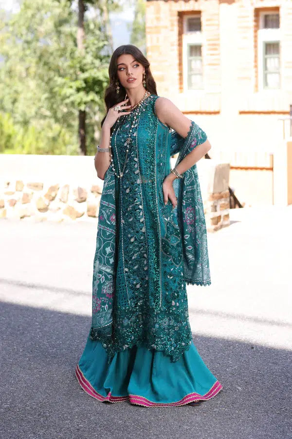 Noor by Saadia Asad | Chiffon Formals 23 | D8-Zarish - by - Libasekhas UK - Registered Vendor of : Noor by Saadia Asad - 100% Original Designer Dresss