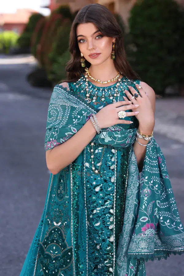 Noor by Saadia Asad | Chiffon Formals 23 | D8-Zarish - by - Libasekhas UK - Registered Vendor of : Noor by Saadia Asad - 100% Original Designer Dresss