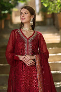 Noor by Saadia Asad | Chiffon Formals 23 | D3-Sirena - by - Libasekhas UK - Registered Vendor of : Noor by Saadia Asad - 100% Original Designer Dresss
