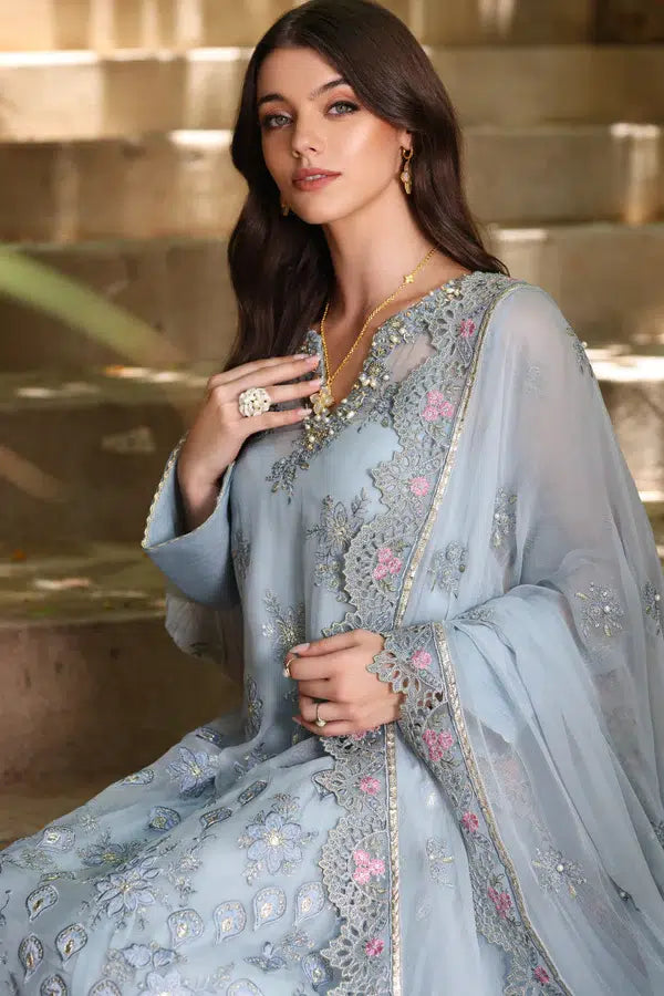 Noor by Saadia Asad | Chiffon Formals 23 | D1-Laira - by - Libasekhas UK - Registered Vendor of : Noor by Saadia Asad - 100% Original Designer Dresss