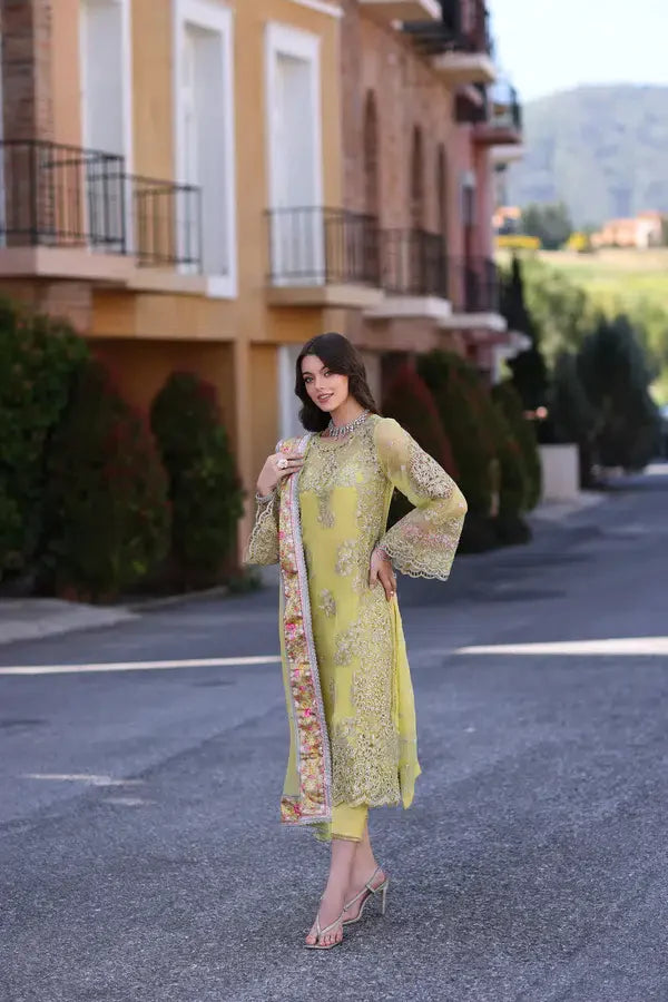 Noor by Saadia Asad | Chiffon Formals 23 | D4-Minali - by - Libasekhas UK - Registered Vendor of : Noor by Saadia Asad - 100% Original Designer Dresss