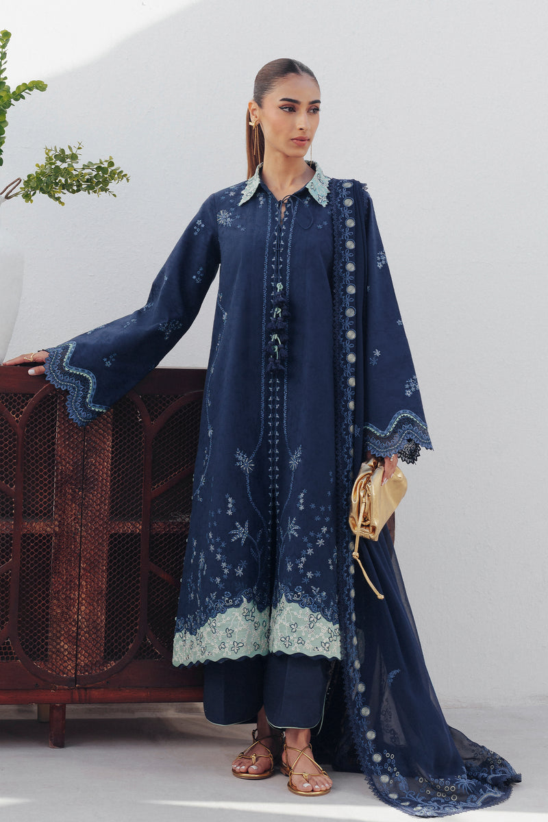 Qalamkar | Basic Pret 26 | QBP-02 DARIA - by Libasekhas UK - Registered Vendor of : Qalamkar - 100% Original Designer Dress