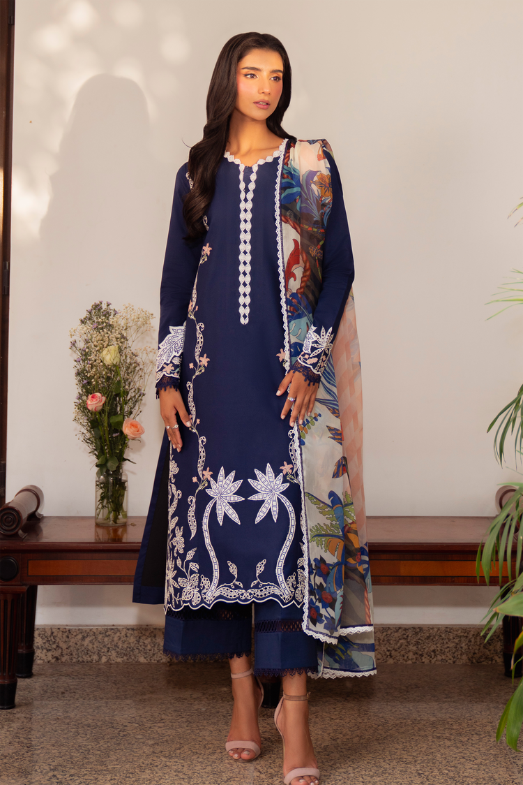 Sable Vogue | Lila Lawn 25 | SAL-07-25 - by - Libasekhas UK - Registered Vendor of : Sable Vogue - 100% Original Designer Dresss