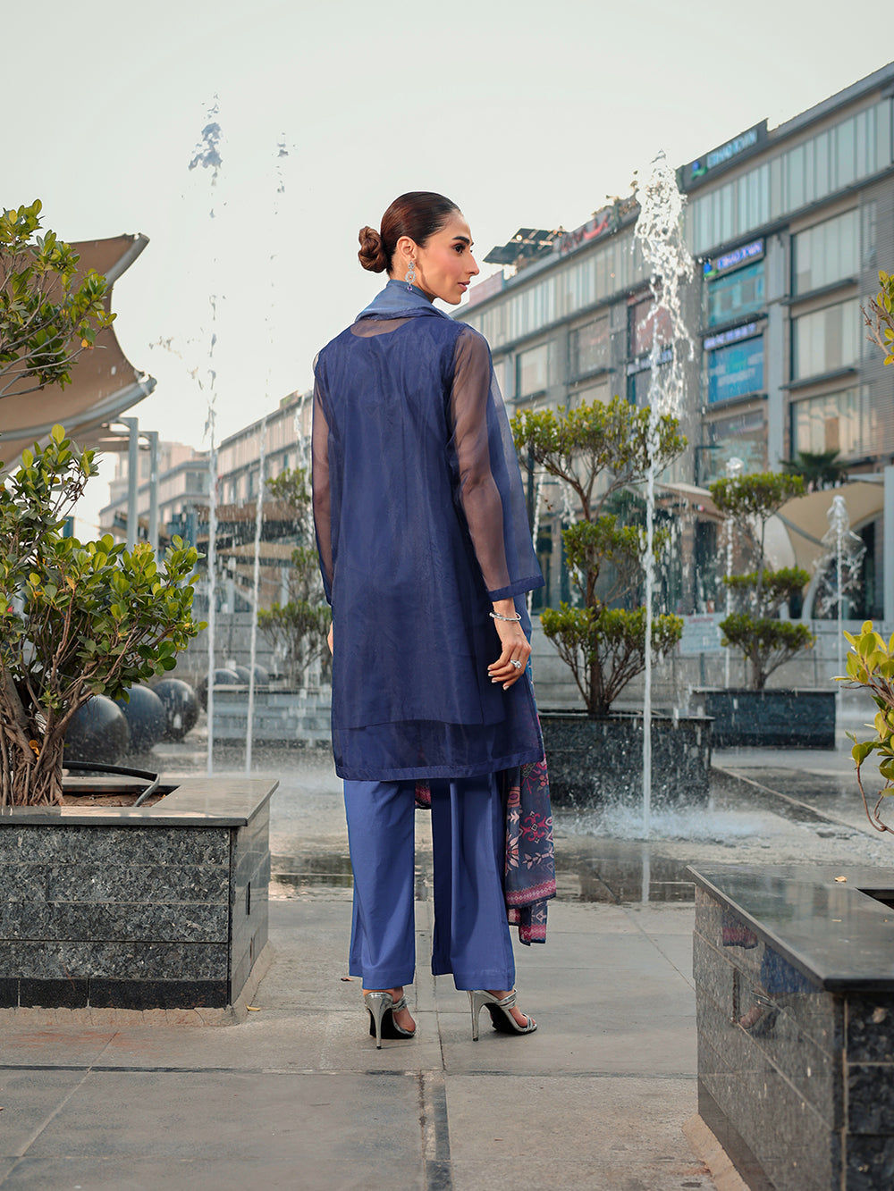 Ain | Raya Luxury Formals | AN-164 SAPPHIRE - by Libasekhas UK - Registered Vendor of : Ain - 100% Original Designer Dress