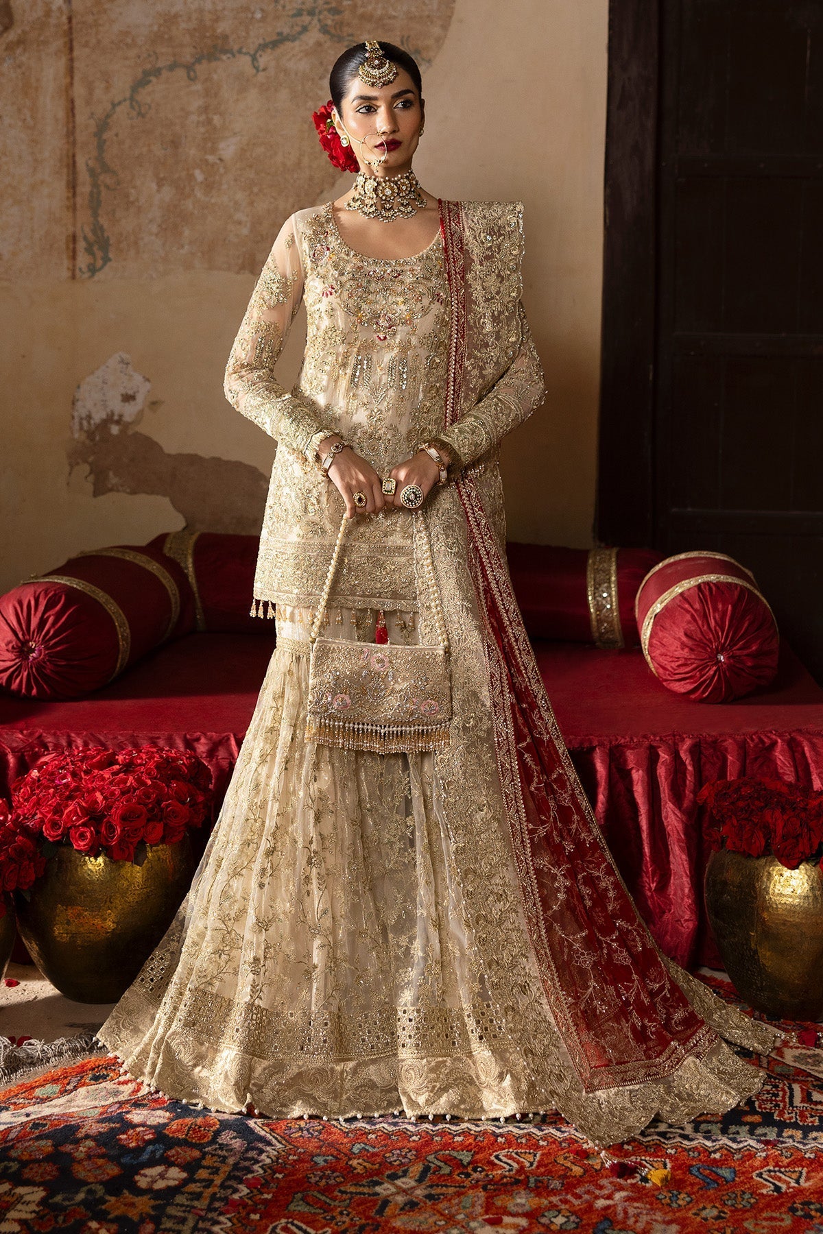 Imrozia Premium | Jashan Bridal Collection | SB-38 Pemaan - by - Libasekhas UK - Registered Vendor of : Imrozia Premium - 100% Original Designer Dresss