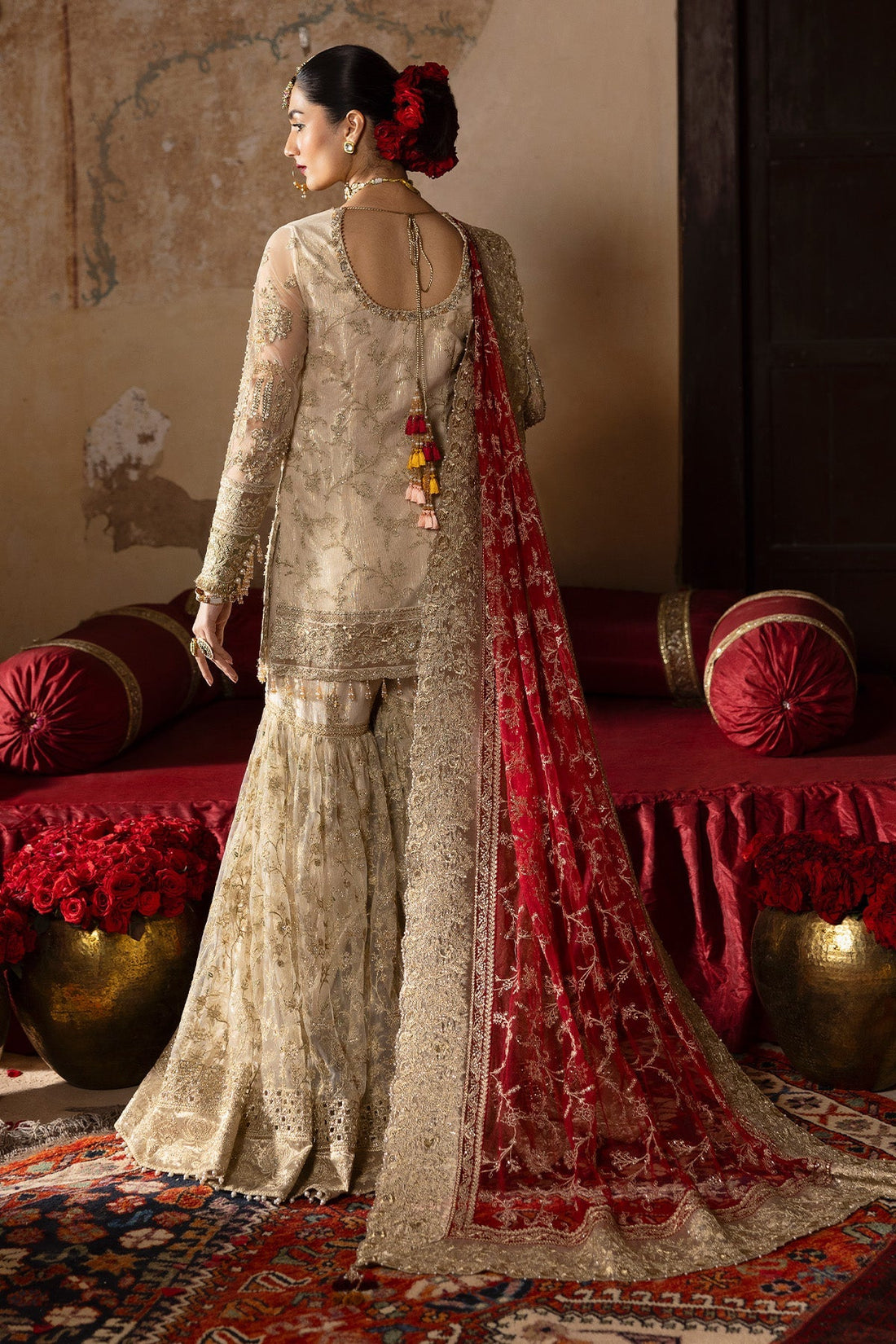 Imrozia Premium | Jashan Bridal Collection | SB-38 Pemaan - by - Libasekhas UK - Registered Vendor of : Imrozia Premium - 100% Original Designer Dresss