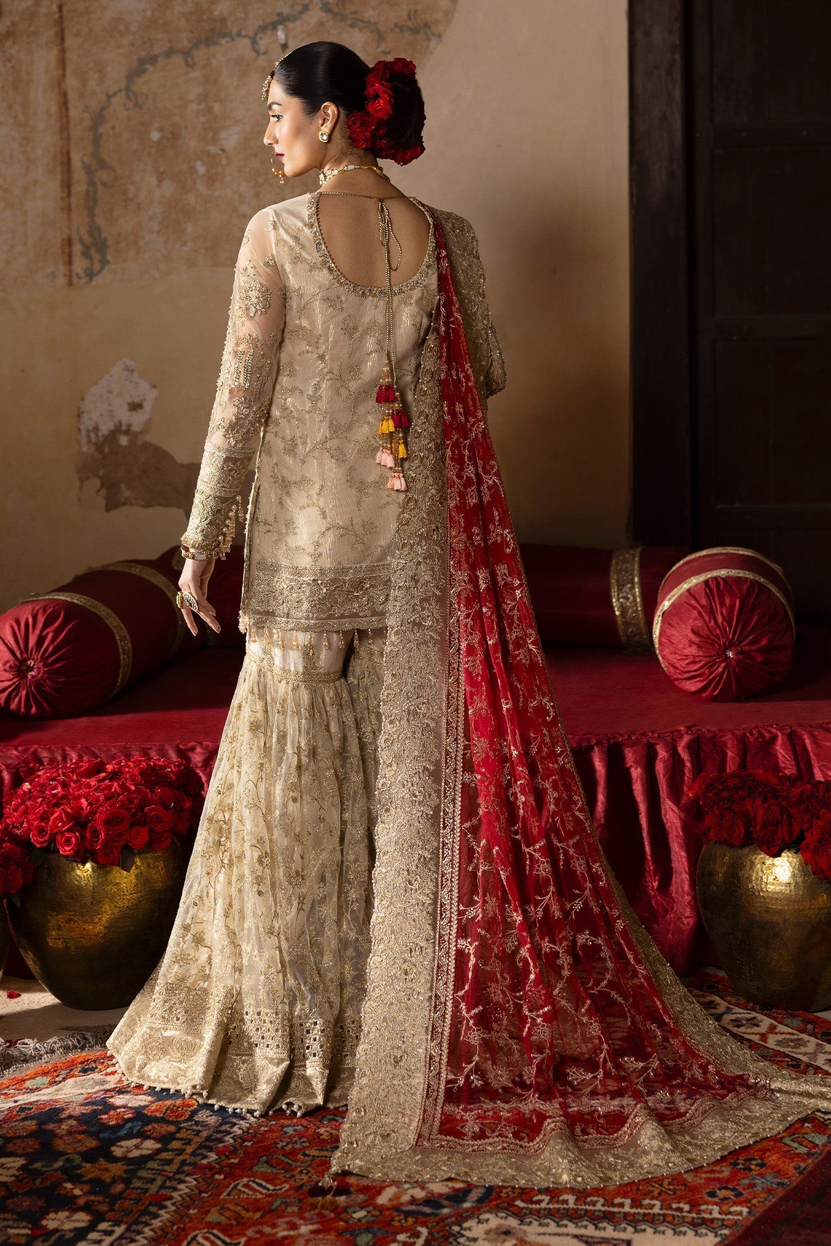 Imrozia Premium | Jashan Bridal Collection | SB-38 Pemaan - by - Libasekhas UK - Registered Vendor of : Imrozia Premium - 100% Original Designer Dresss