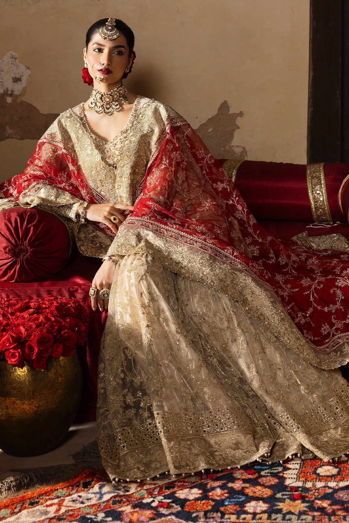 Imrozia Premium | Jashan Bridal Collection | SB-38 Pemaan - by - Libasekhas UK - Registered Vendor of : Imrozia Premium - 100% Original Designer Dresss