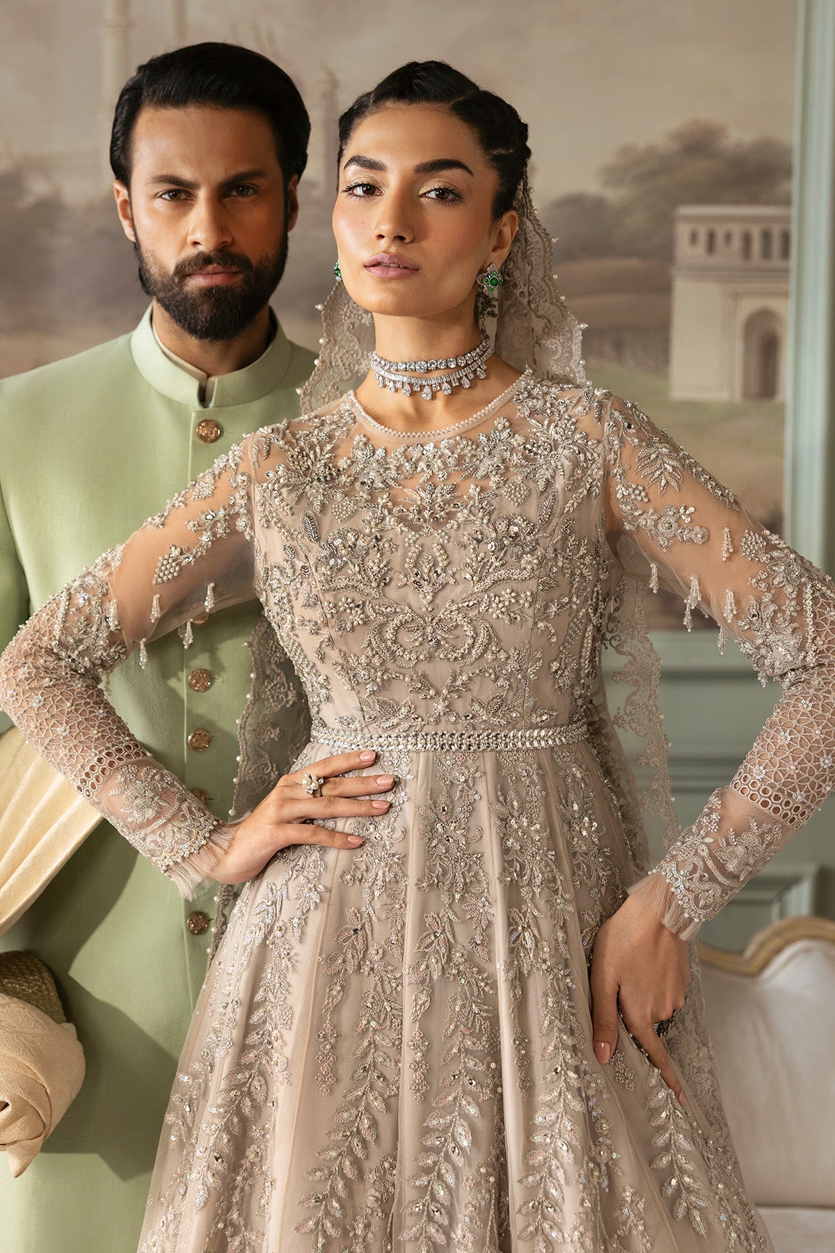 Imrozia Premium | Jashan Bridal Collection | SB-40 Tabaan - by - Libasekhas UK - Registered Vendor of : Imrozia Premium - 100% Original Designer Dresss