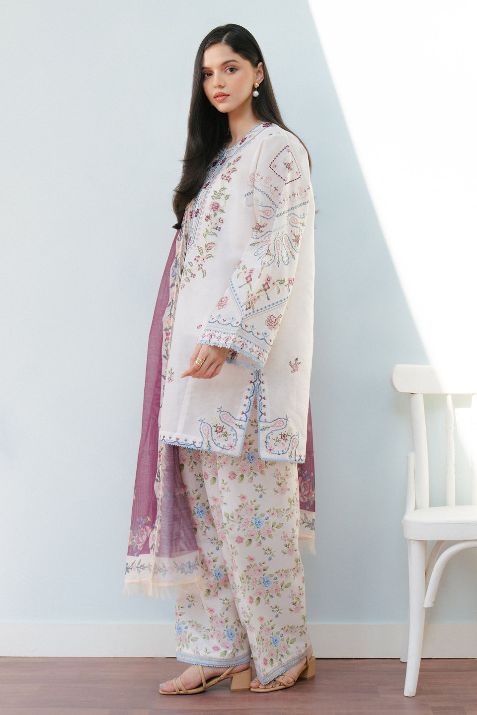 Zara Shahjahan | Coco Lawn 25 | SERENE-2B - by - Libasekhas UK - Registered Vendor of : Zara Shahjahan - 100% Original Designer Dresss