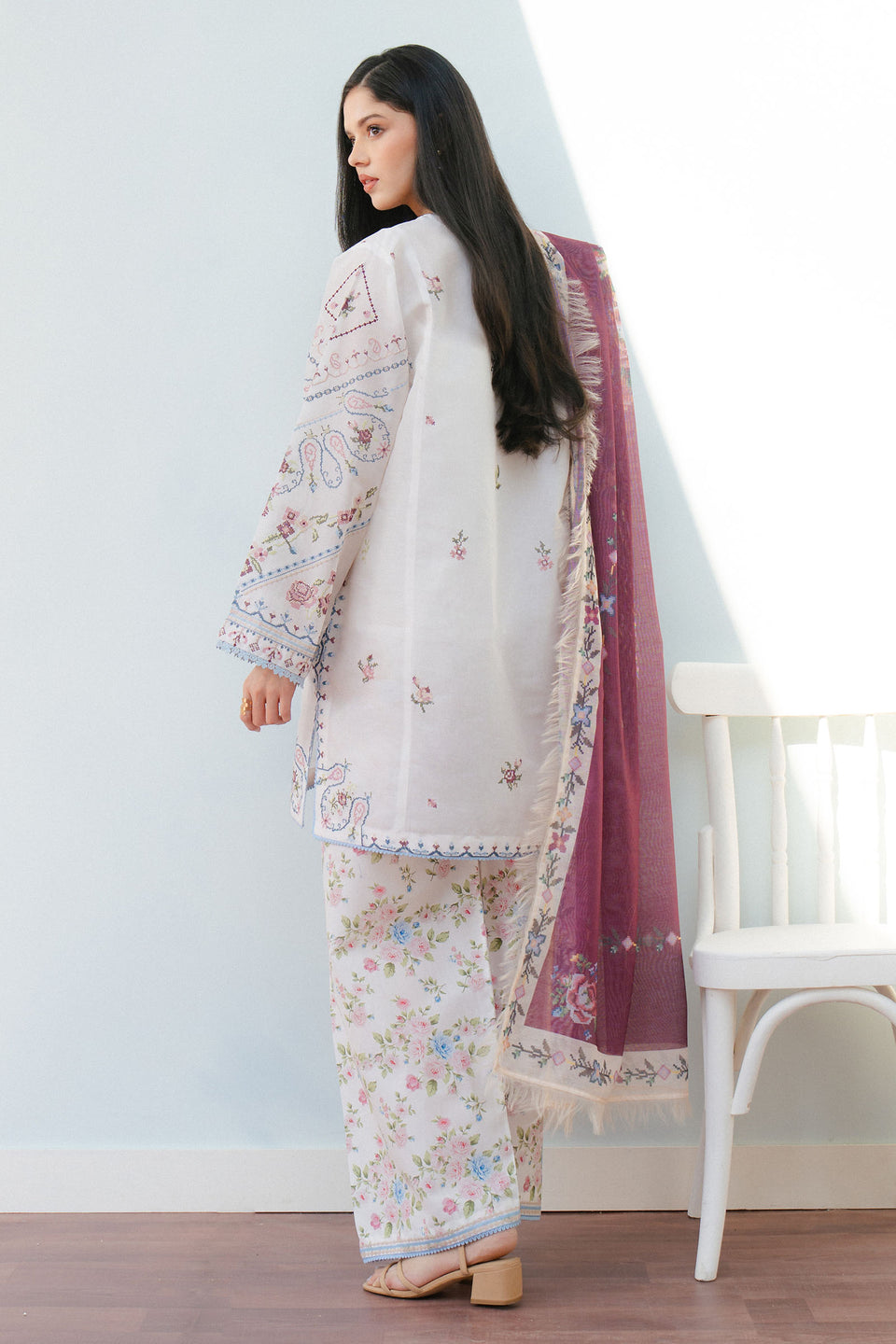 Zara Shahjahan | Coco Lawn 25 | SERENE-2B - by - Libasekhas UK - Registered Vendor of : Zara Shahjahan - 100% Original Designer Dresss