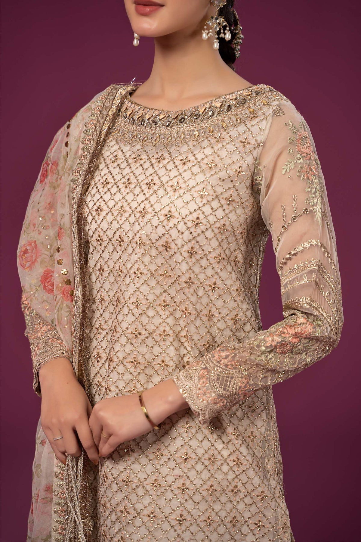 Maria B | Formal Wears | SF-EF24-01 - by - Libasekhas UK - Registered Vendor of : Maria B - 100% Original Designer Dresss