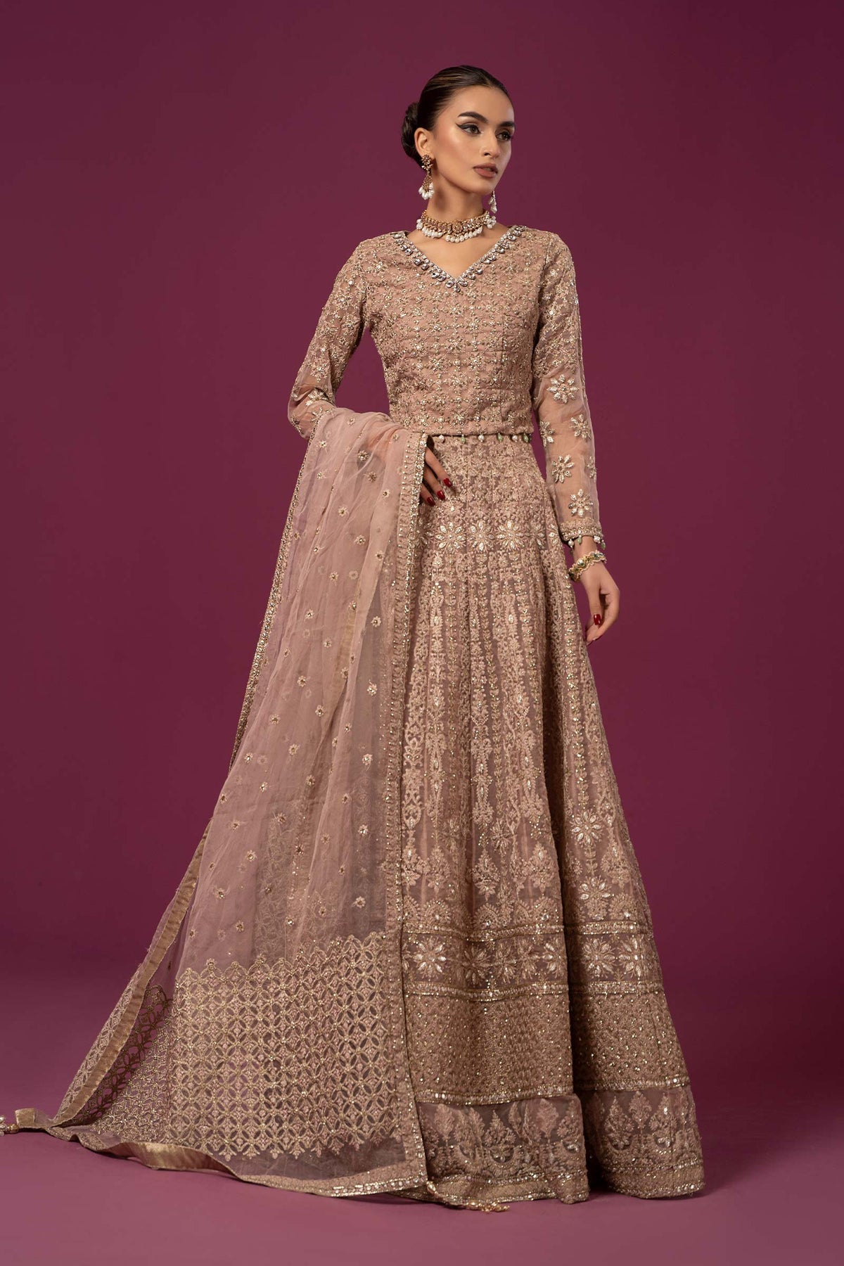 Maria B | Formal Wears | SF-EF24-02 - by - Libasekhas UK - Registered Vendor of : Maria B - 100% Original Designer Dresss
