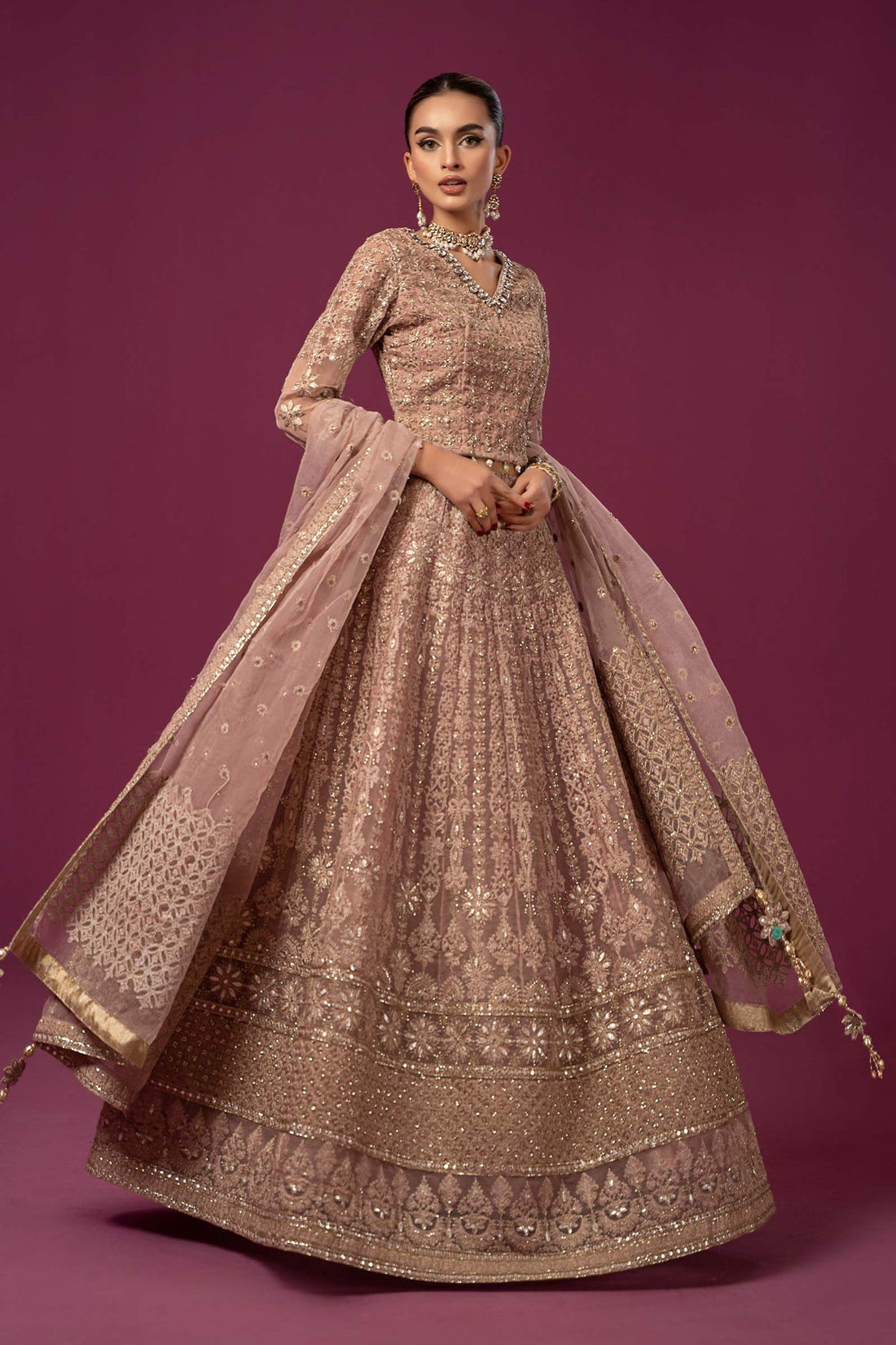 Maria B | Formal Wears | SF-EF24-02 - by - Libasekhas UK - Registered Vendor of : Maria B - 100% Original Designer Dresss