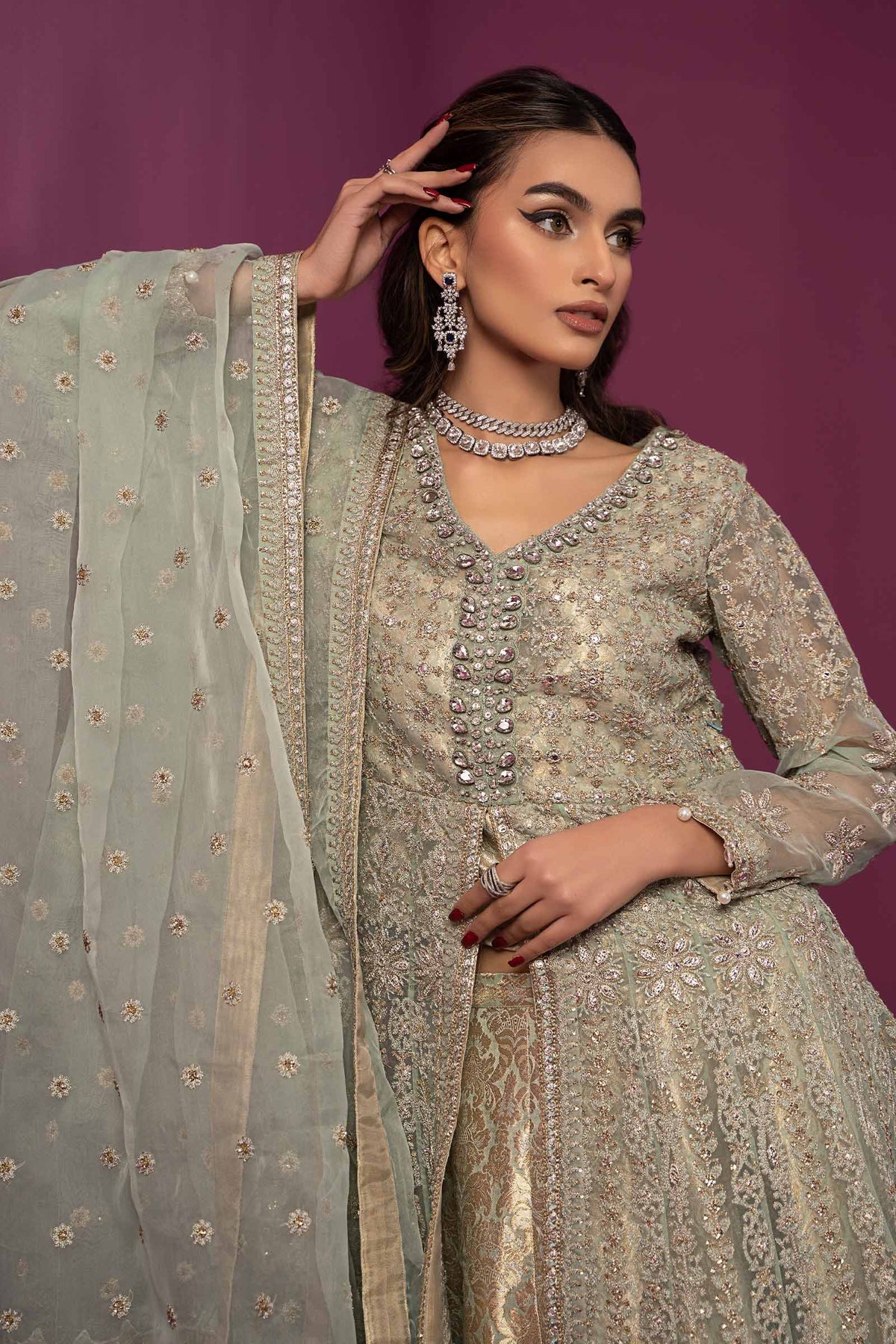 Maria B | Formal Wears | SF-EF24-04 - by - Libasekhas UK - Registered Vendor of : Maria B - 100% Original Designer Dresss