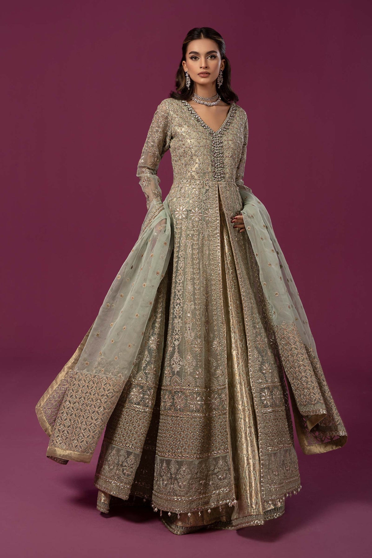 Maria B | Formal Wears | SF-EF24-04 - by - Libasekhas UK - Registered Vendor of : Maria B - 100% Original Designer Dresss