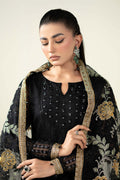 Maria B | Pre Fall Dresses | 3 Piece Embroidered Suit Black - by Libasekhas UK - Registered Vendor of : Maria B - 100% Original Designer Dress