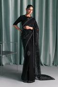 Maria B | Luxury Formals Pre Fall | SF-PF26-02-Black - by Libasekhas UK - Registered Vendor of : Maria B - 100% Original Designer Dress