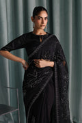 Maria B | Luxury Formals Pre Fall | SF-PF26-02-Black - by Libasekhas UK - Registered Vendor of : Maria B - 100% Original Designer Dress