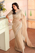 Maria B | Pre Fall Dresses | Embroidered Raw Silk Saree II - by Libasekhas UK - Registered Vendor of : Maria B - 100% Original Designer Dress
