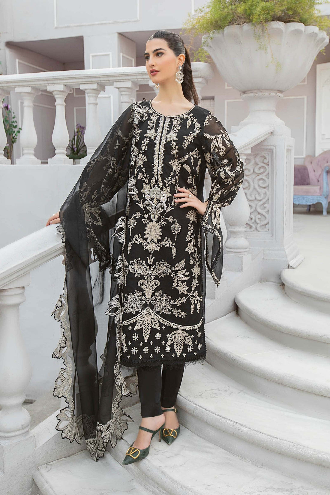 Maira B | Ready to Wear | SF-EA23-28R1 - by - Libasekhas UK - Registered Vendor of : Maria B - 100% Original Designer Dresss