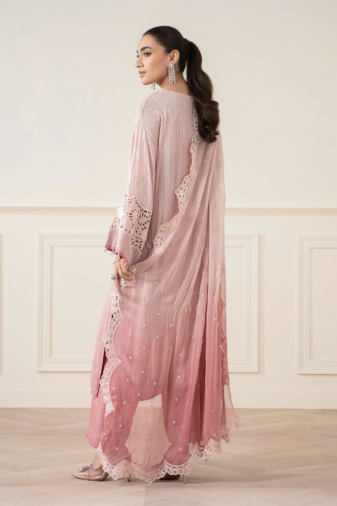 Maria B | Pre Fall 25 | Chiffon Suit 08 - by Libasekhas UK - Registered Vendor of : Maria B - 100% Original Designer Dress