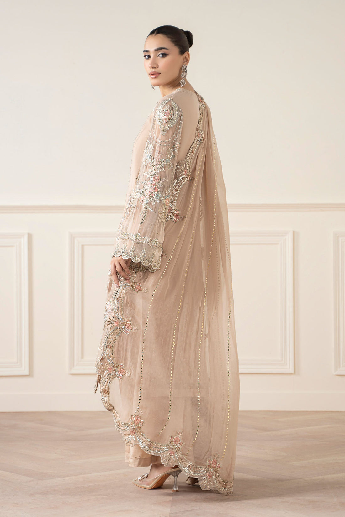Maria B | Pre Fall 25 | Chiffon Suit 20 - by Libasekhas UK - Registered Vendor of : Maria B - 100% Original Designer Dress