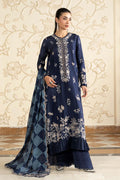 Maria B | Luxury Formals Pre Fall | SF-EA26-12-Blue - by Libasekhas UK - Registered Vendor of : Maria B - 100% Original Designer Dress