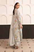 Maria B | Luxury Formals Pre Fall | SF-EA26-24-Ice Blue - by Libasekhas UK - Registered Vendor of : Maria B - 100% Original Designer Dress