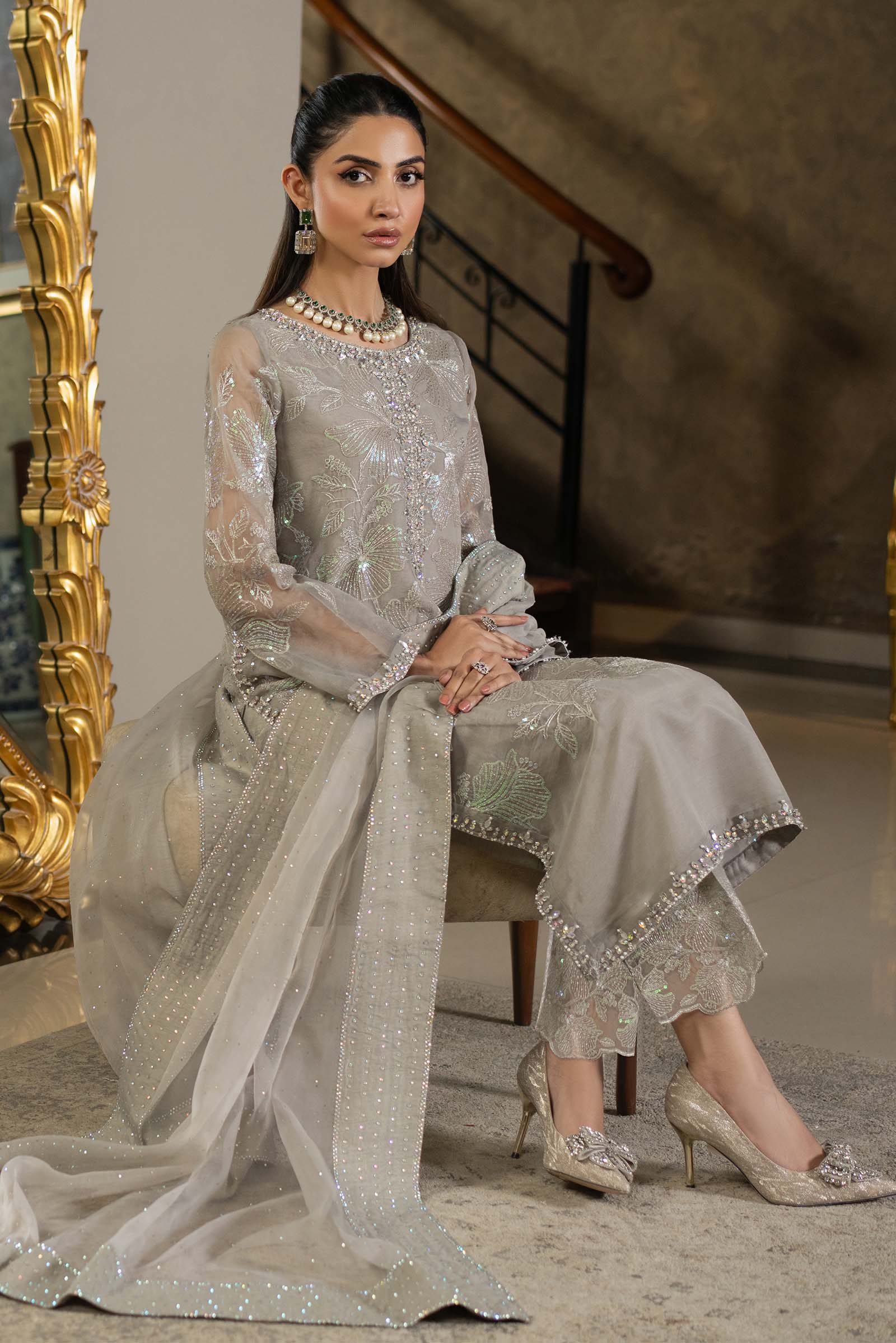 Maria B | Formal Wears | SF-EF25-15 - by - Libasekhas UK - Registered Vendor of : Maria B - 100% Original Designer Dresss